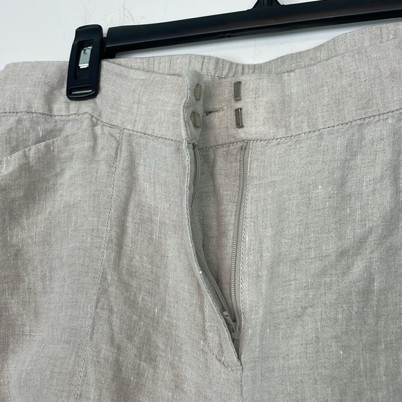 Chicos 100% Linen Wide Leg Pants. Size 2.5 or US 14. Tan. Lagenlook. - Picture 3 of 13